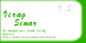 virag simar business card